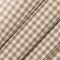 Natural Brown Check Small Scale Woven Pattern Upholstery Fabric by The Yard - SKU: Nobel Mocha